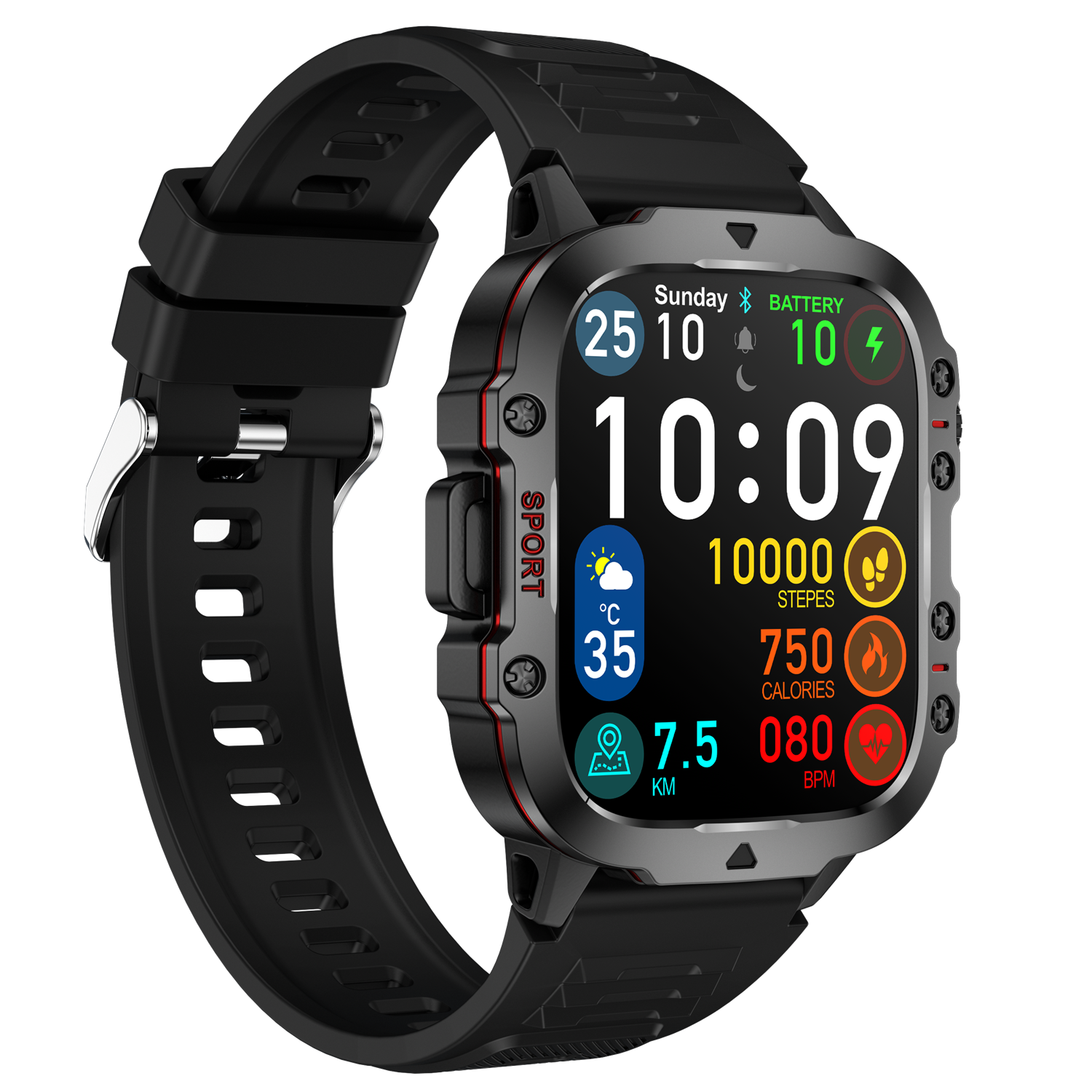 3ATM Newest 1.96 Inch Watch for Men Smart Watch 2024 QX11 Fitness Tracker Heart Rate with Blood Pressure Smartwatch