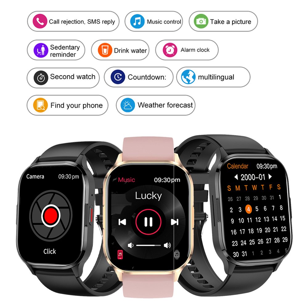 SENBONO Air3 stainless steel Smart watch Men AMOLED screen BT Call blood pressure Heart rate Smartwatch woman for Android iOS