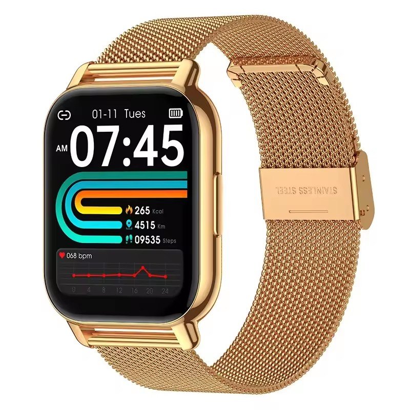 P66 Smart Watch 2024 BT Call Sport Fashion 1.85inch IP68 For Men Women Blood Pressure Heart Rate Monitor Smartwatch