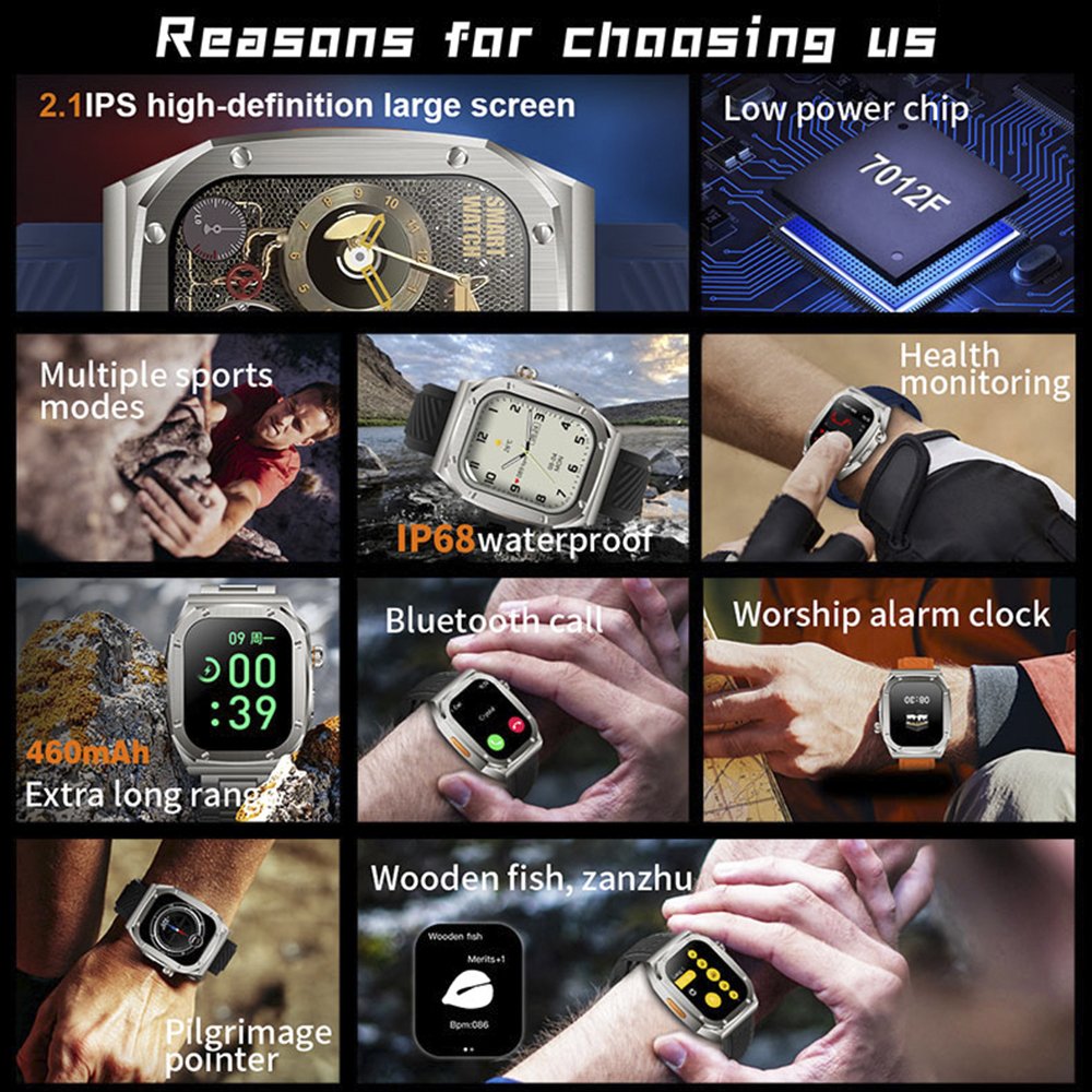 2 Straps Shockproof Smart watch Relojes inteligentes Montres intelligentes multifunctional exercise Smartwatch Z79 Max Ultra