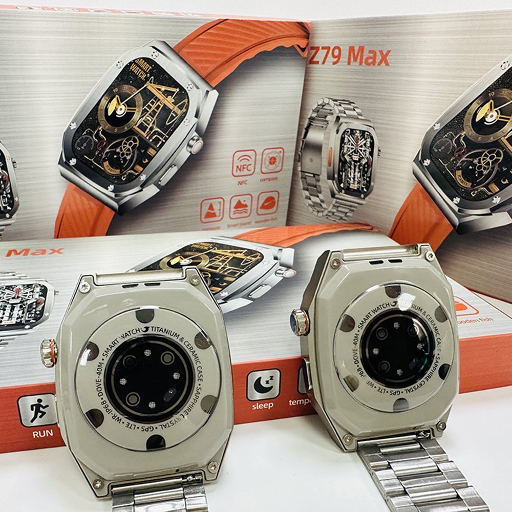 2 Straps Shockproof Smart watch Relojes inteligentes Montres intelligentes multifunctional exercise Smartwatch Z79 Max Ultra