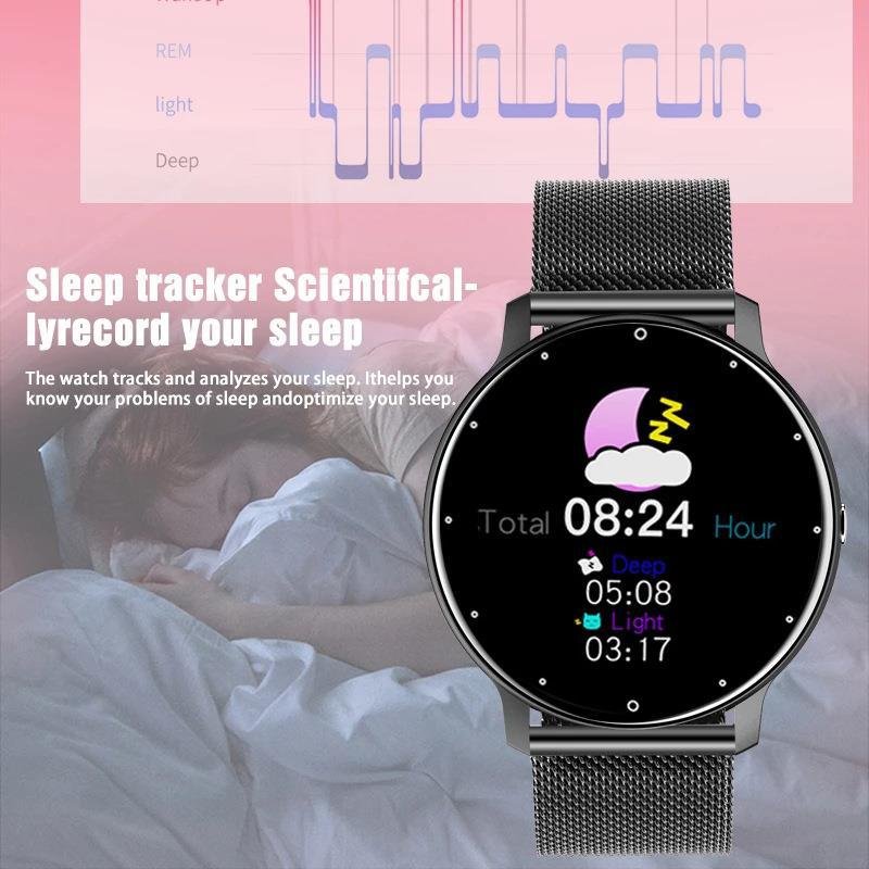ZL02 ZL02D Round Smart Watch Men Women Sport Watch Pedometer Fitness Bracelet Sleep Monitoring Watches For IOS Android Phone