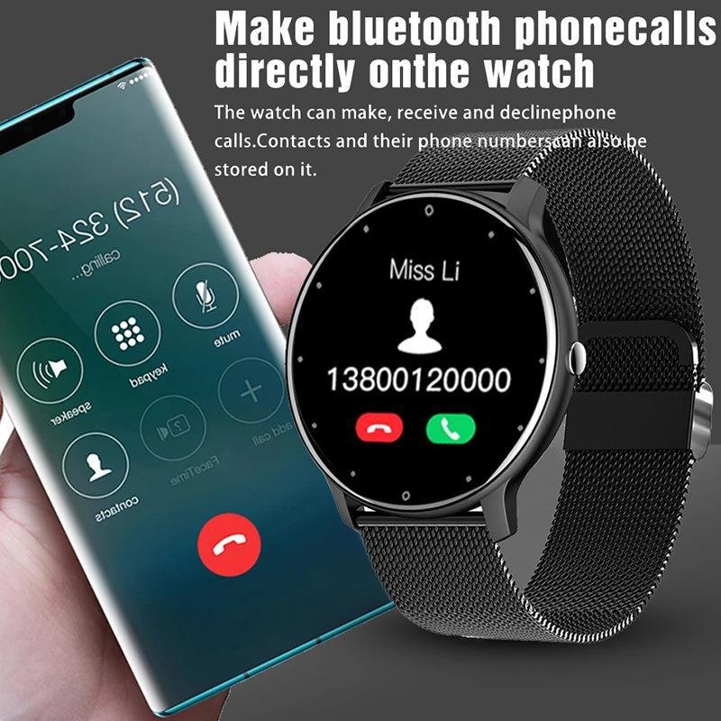 ZL02 ZL02D Round Smart Watch Men Women Sport Watch Pedometer Fitness Bracelet Sleep Monitoring Watches For IOS Android Phone