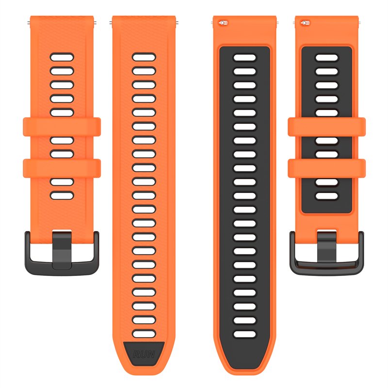 New Dual Color 18mm 20MM 22mm Silicone Strap Silicon Wristband Smart Watch Band For Garmin Forerunner 265 265s Forerunner265