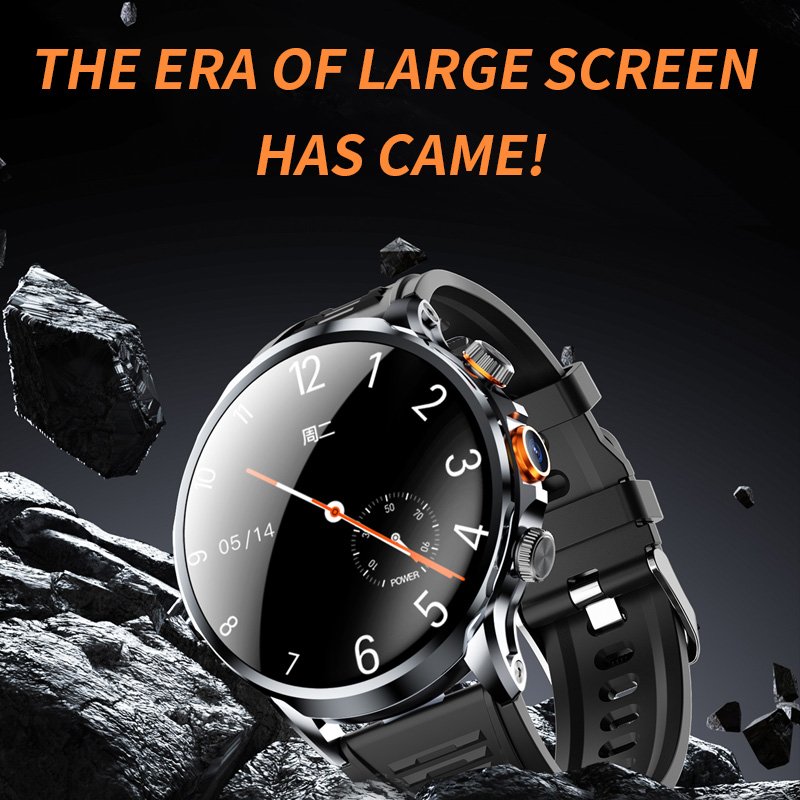 4G Network Brand Global Android New H18 Smart Watch Men's Dual HD Camera Full Touch Screen 8+128G H18 smartwatch SIM Call