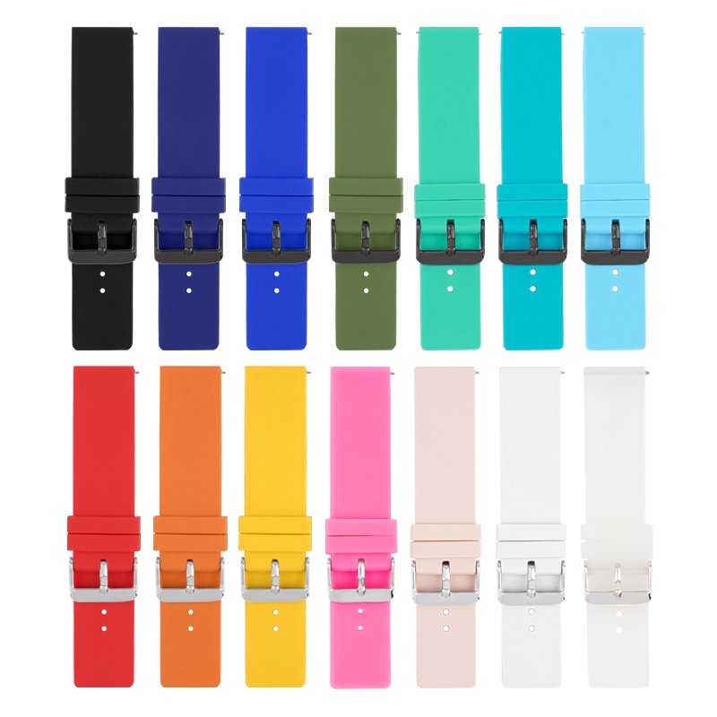 In Stock Multi-Colors Silicone Sport Watch Bands Men Women 22mm Smart Watch Strap For Samsung S3