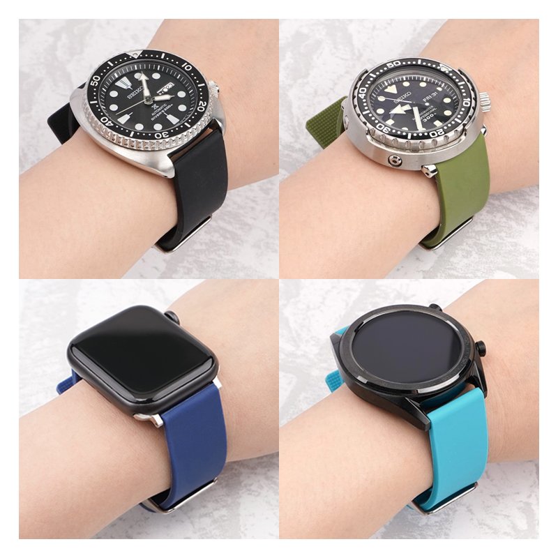 In Stock Multi-Colors Silicone Sport Watch Bands Men Women 22mm Smart Watch Strap For Samsung S3