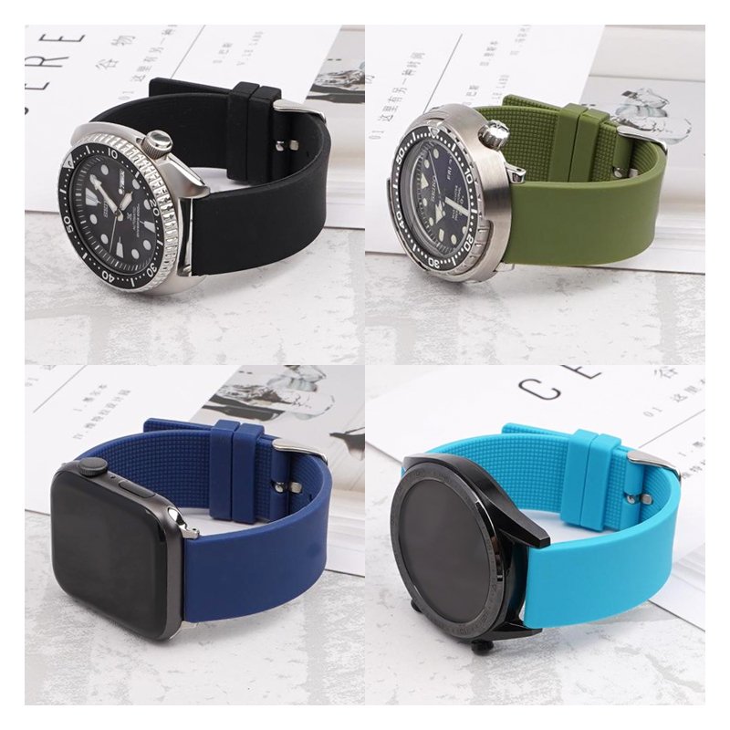 In Stock Multi-Colors Silicone Sport Watch Bands Men Women 22mm Smart Watch Strap For Samsung S3