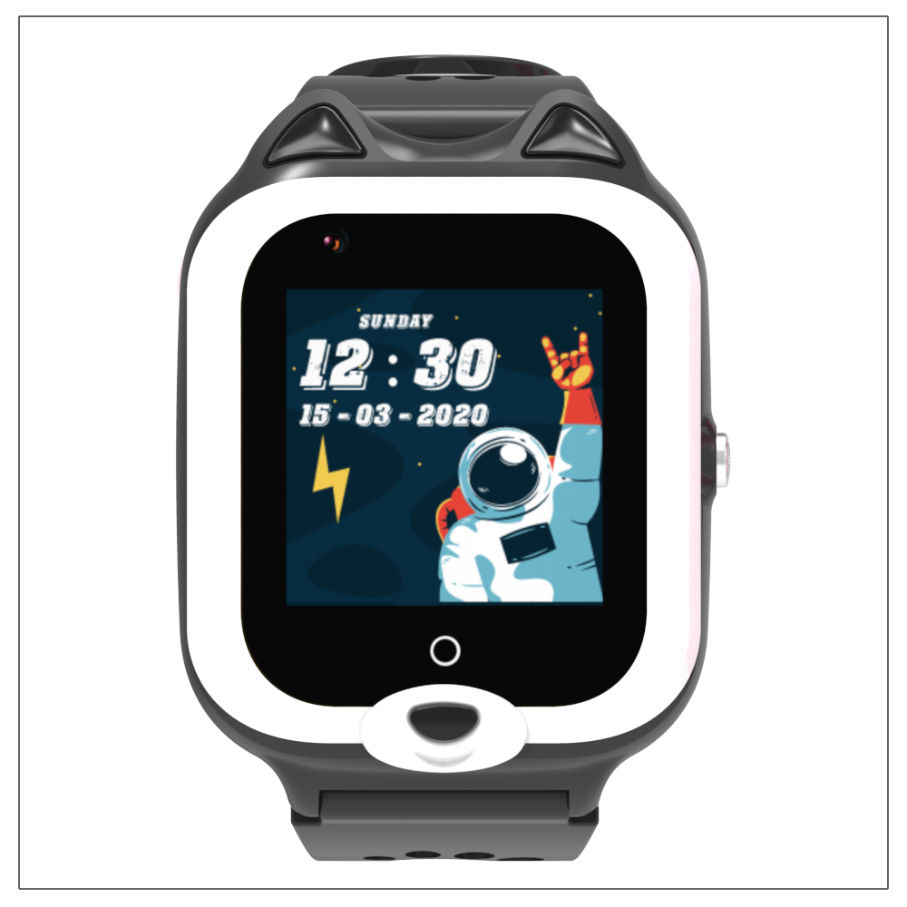 Cute Kitten Shape Kids Smart Watch SOS Calling Video Chat Mobile Phone Watch Camera Waterproof 4G Android GPS Tracking Watch