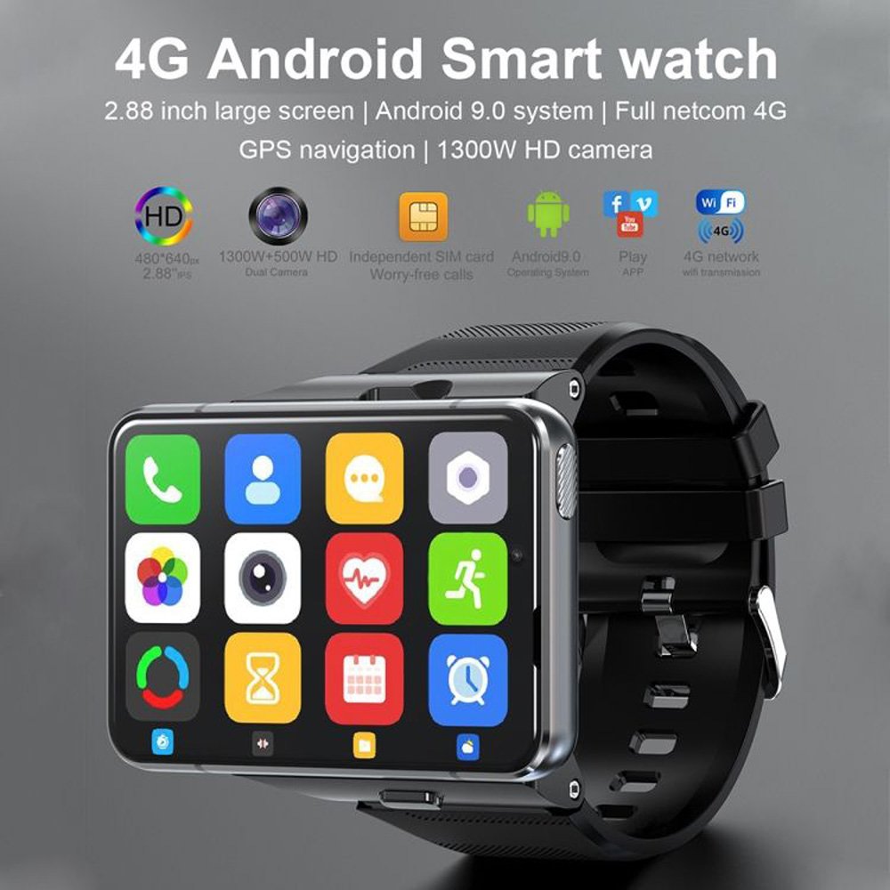 2023 New 4G smart watch S999 HD camera WiFi GPS inserted SIM card 4G network 4+64GB Android System S999 Smart watch