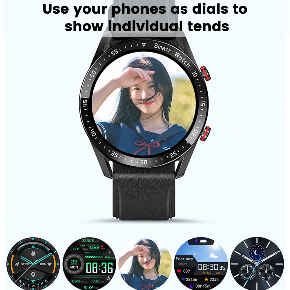 2024 New Style HW20 Round Screen Bt Call HD Fitness multi sports Monitor blood pressure smart watch for men