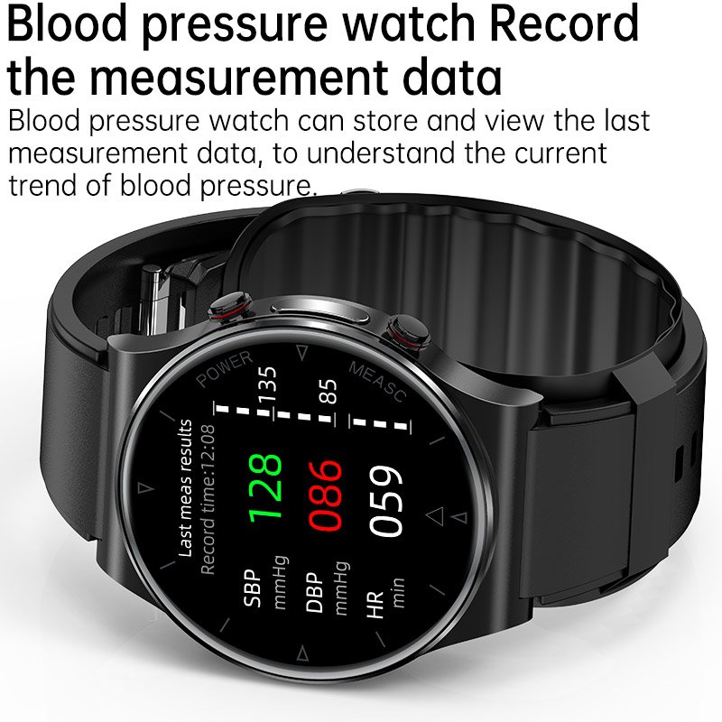 Smart watch temperature blood pressure sleep tracking monitor with detecting sleep statistics analysis band watch ecg