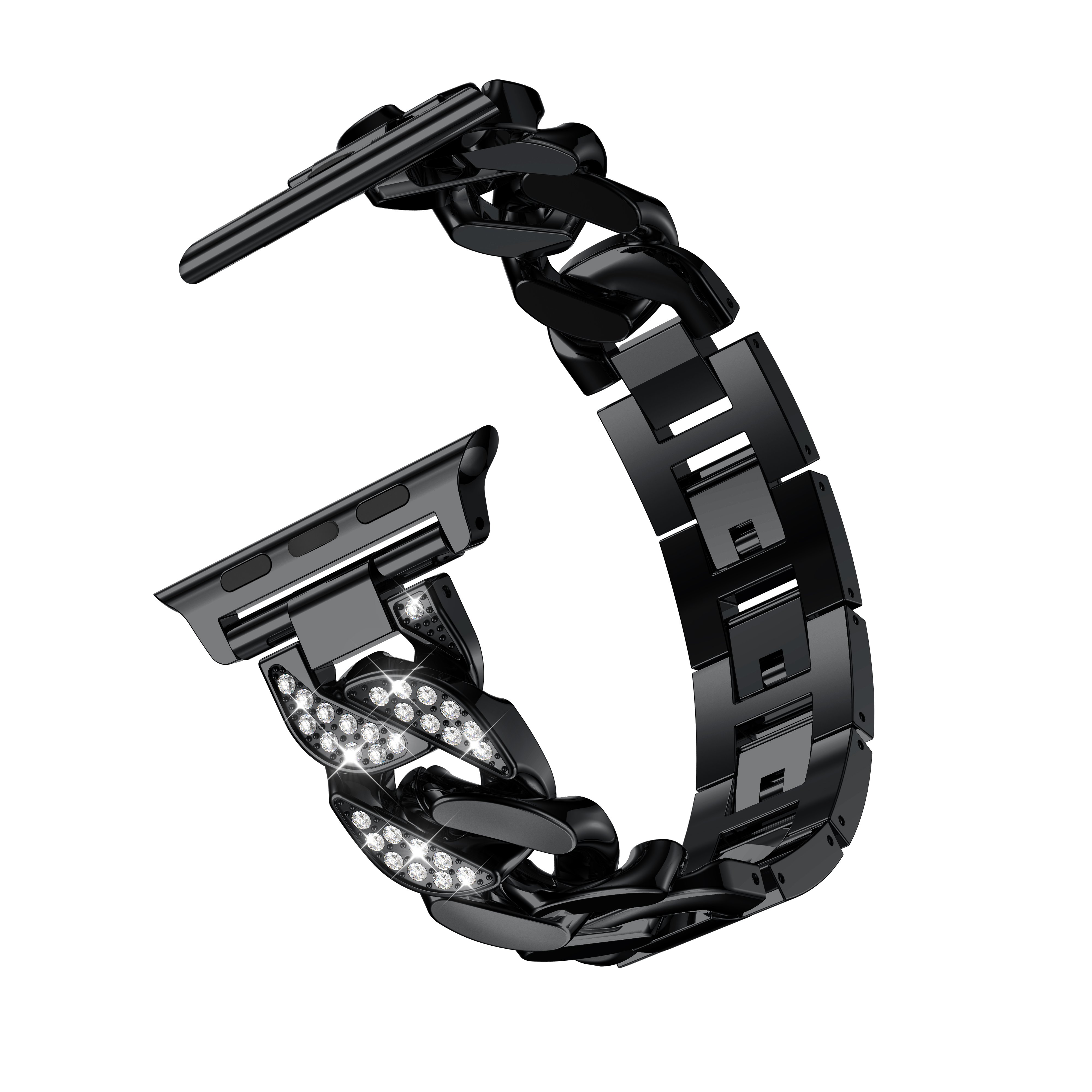 Luxury 22MM Metal Smart Watch Strap Women's stainless steel strap Business casual wear for apple watch Band