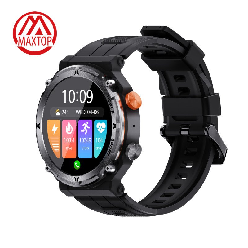 Maxtop Heart Rate Monitor Smartwatch Blood Pressure Tracker Wearable Devices Women Mobile Android Smart Watch