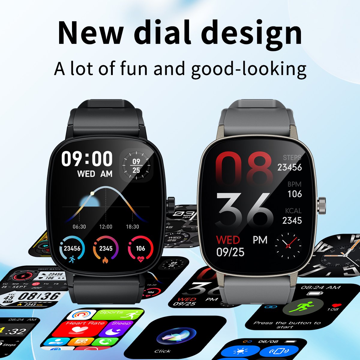 AW63 2.01" Health monitor Smart watch Mujer Hombre Outdoor Relojes inteligentes Fitness tracker BT Call Smartwatch for Men Women