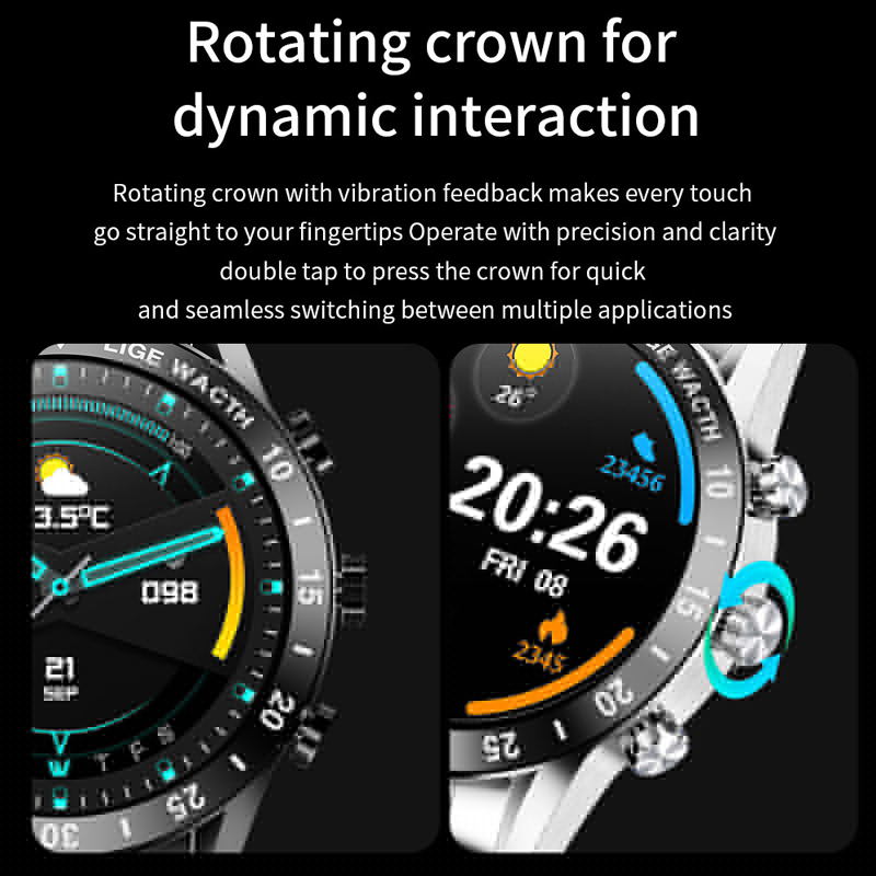 2024 New Smart Watch for Men With Gift Box Full Touch Screen BT Call HD Music Playback Fitness Watches Sports