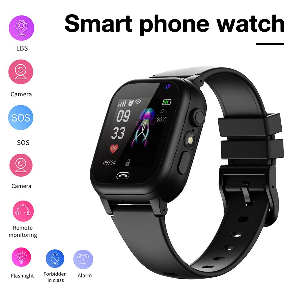 2023 New Kids Smart Watch SOS Call Camera LBS Positioning Two-way Talk Voice Chat Long Standby Time Kids Watch Cam