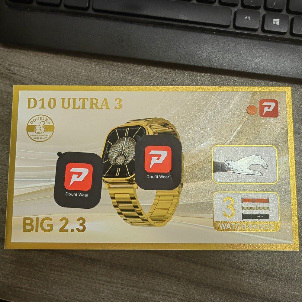 2024 D10 Smart Watch Men 2.3inch Screen BT Call 360mAh Battery IP68 Waterproof Heart Rate Monitor Outdoor Sports Elderly