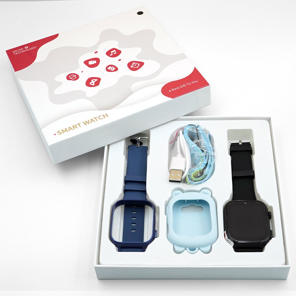 T53 Android 8.1 Kids Smart Watch 1+8G 1.83inch WIFI GPS LBS Position 700mAh Battery HD Video Call 4G Smartwatch with Sim Card