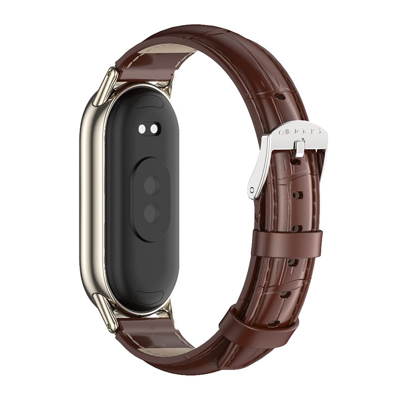 mijobs High Quality Genuine leather Mi Band 8 Replacement smart watch Band strap for xiaomi smart band 8 9
