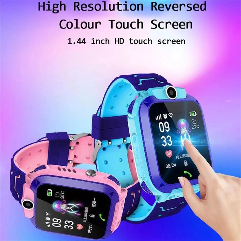 Q12 Kids Smart Watch SOS Phone Watch Smartwatch Kids 2G Sim Card Smart Phone IP67 Waterproof Children Smart Watch Gift Clock