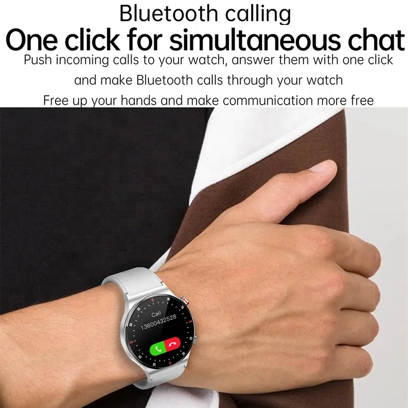 reloj inteligente QW33 Large HD Display Smart Watches Magnetic Charging with Multiple Sports Heatlth Monitoring Support NFC