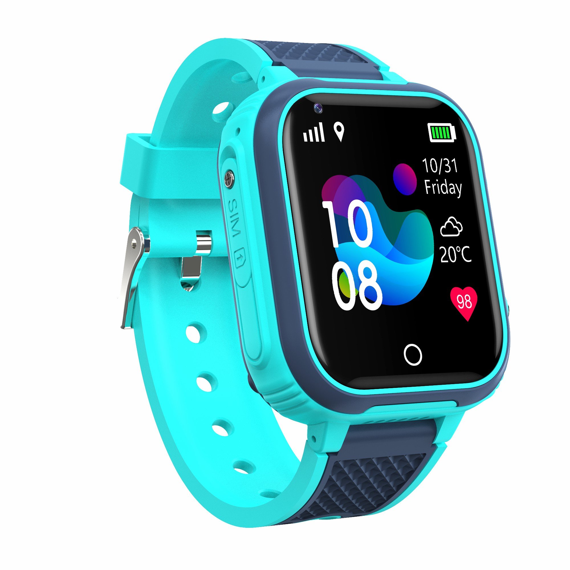 LT21 Children Smart Watch Touch Screen SOS Call LBS GPS Tracking Location Kids Thermometer Smart Watch LT21 Baby Watch For Kids