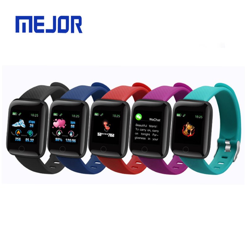 Healthy life Brazalete 119P black straps rubber sport wrist band FitPro watch 116P smart bracelet
