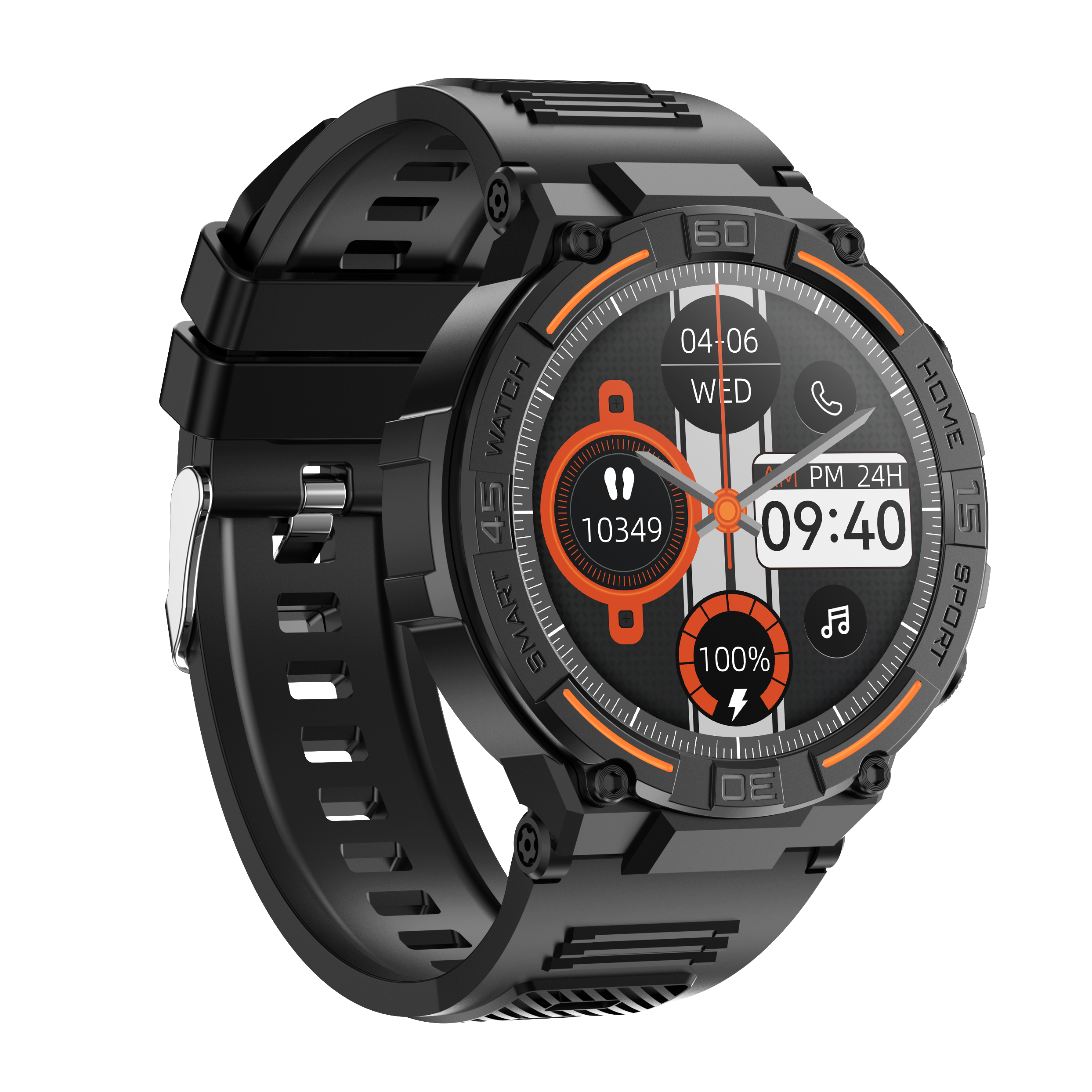 2024 HW50 Outdoor Sport Smart Watches With Flashlight Screen Watch For Men And Women Direct Dial Multiple Colors