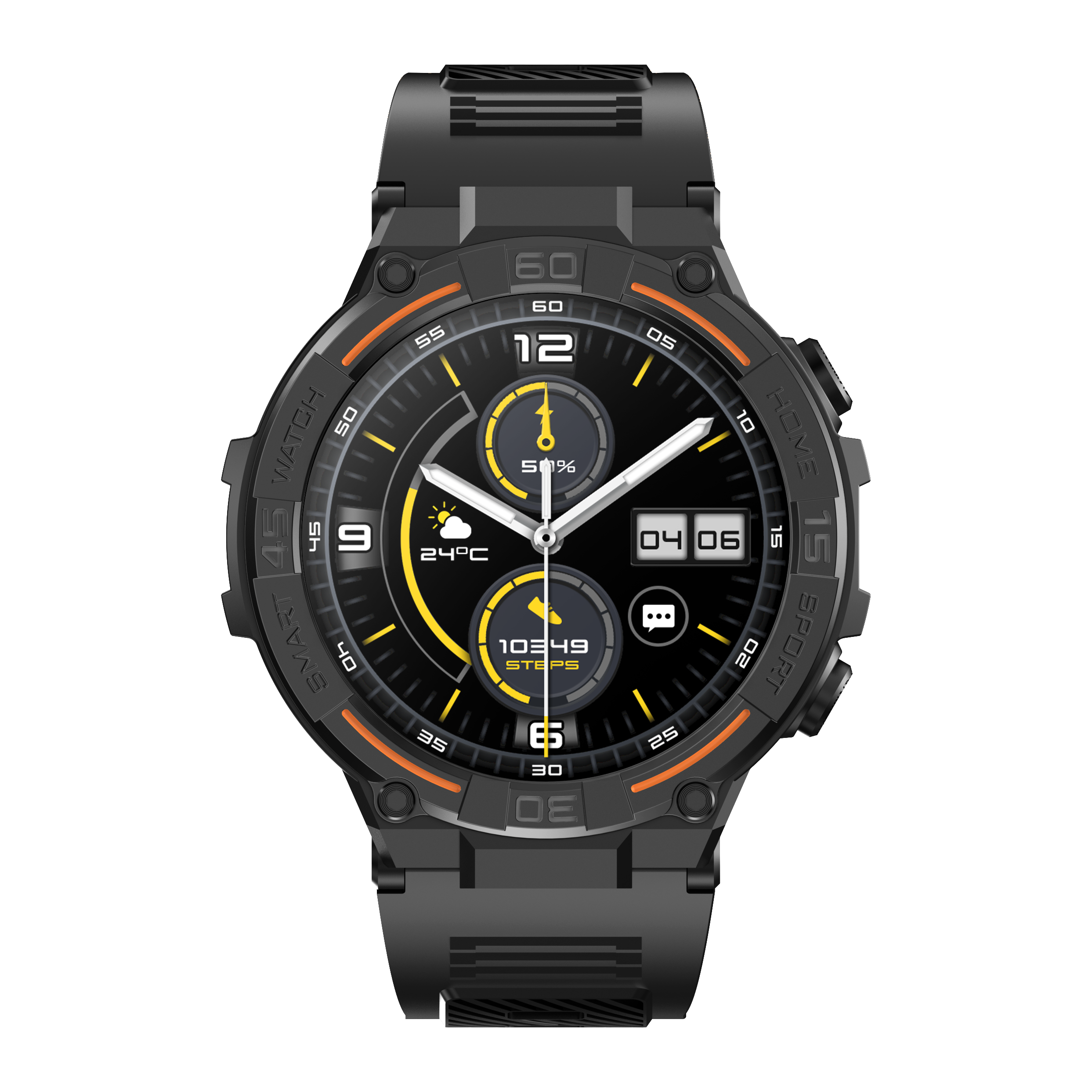 2024 HW50 Outdoor Sport Smart Watches With Flashlight Screen Watch For Men And Women Direct Dial Multiple Colors