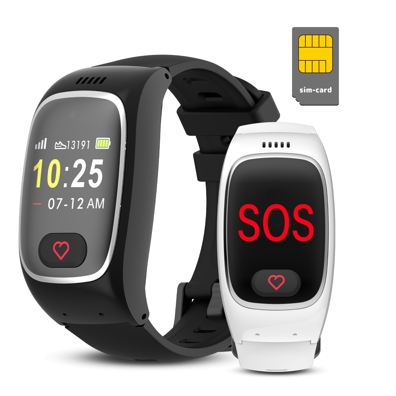 NH66 SOS GPS Elderly Smart Wrist Watch Fall Detection Blood Pressure Oxygen Temperature Waterproof Custom Smart Watch Elderl