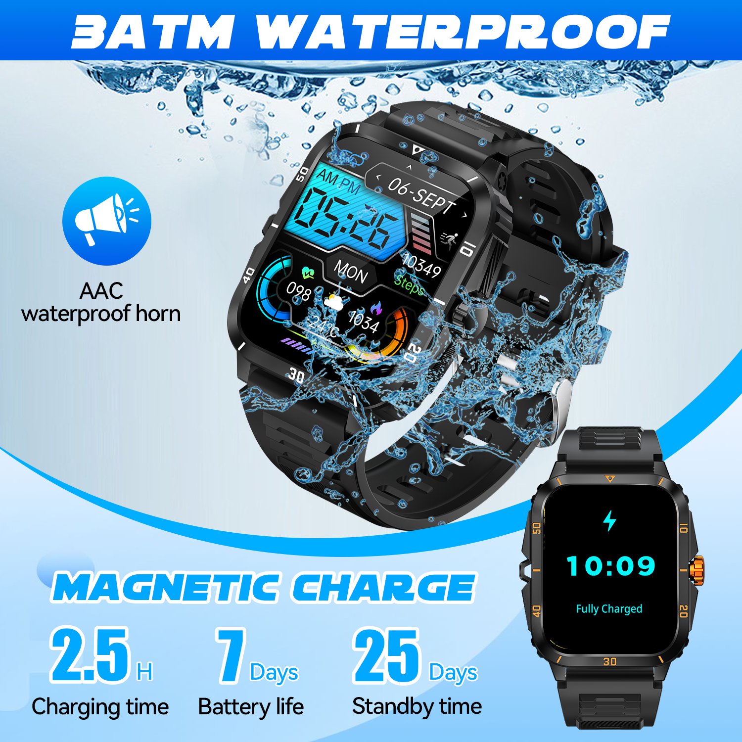2024 Top Sale Fitness Tracker Heart Rate V71 Reloj Inteligente 3ATM Blood Oxygen Monitor Fashion Smart Watches for Men Women