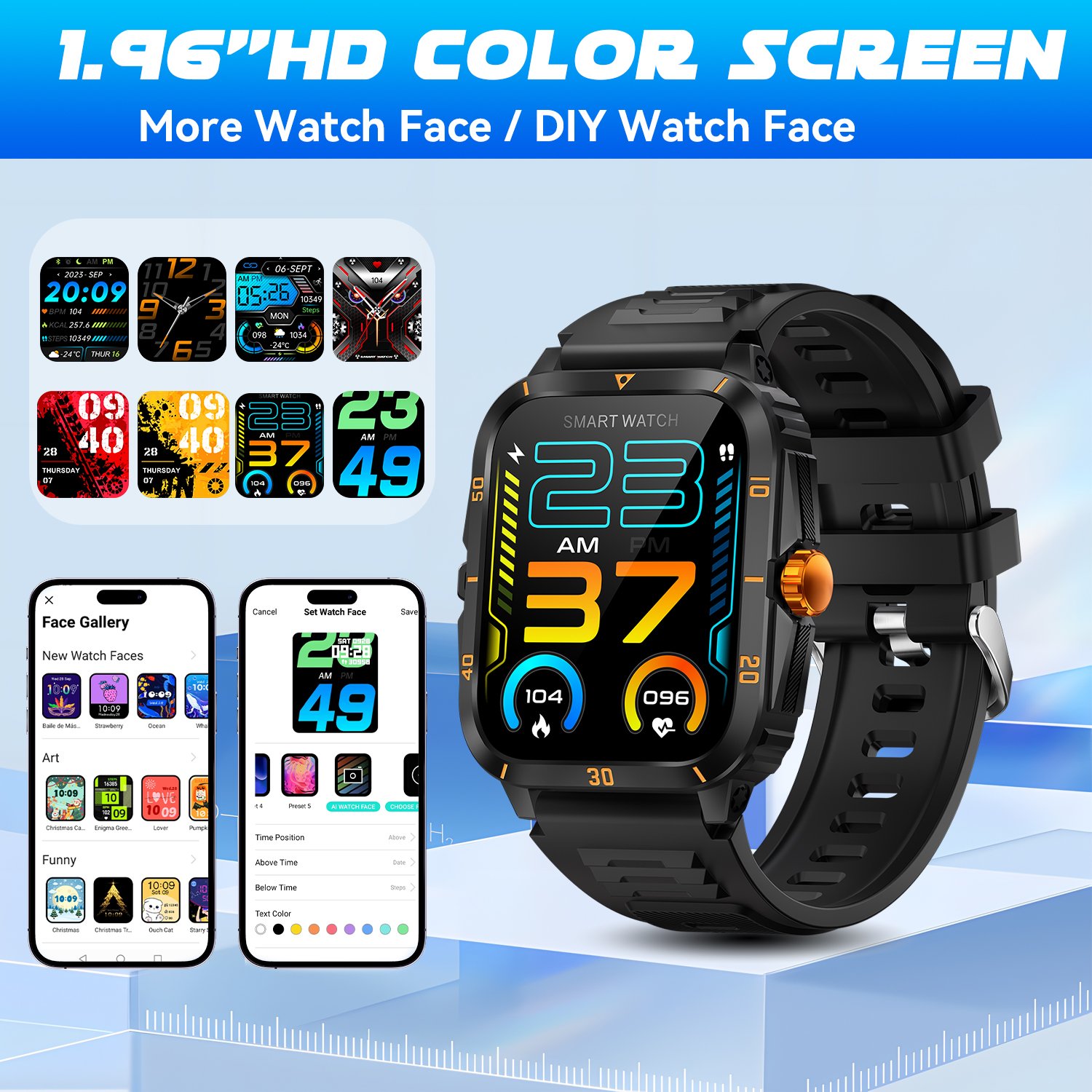 2024 Top Sale Fitness Tracker Heart Rate V71 Reloj Inteligente 3ATM Blood Oxygen Monitor Fashion Smart Watches for Men Women