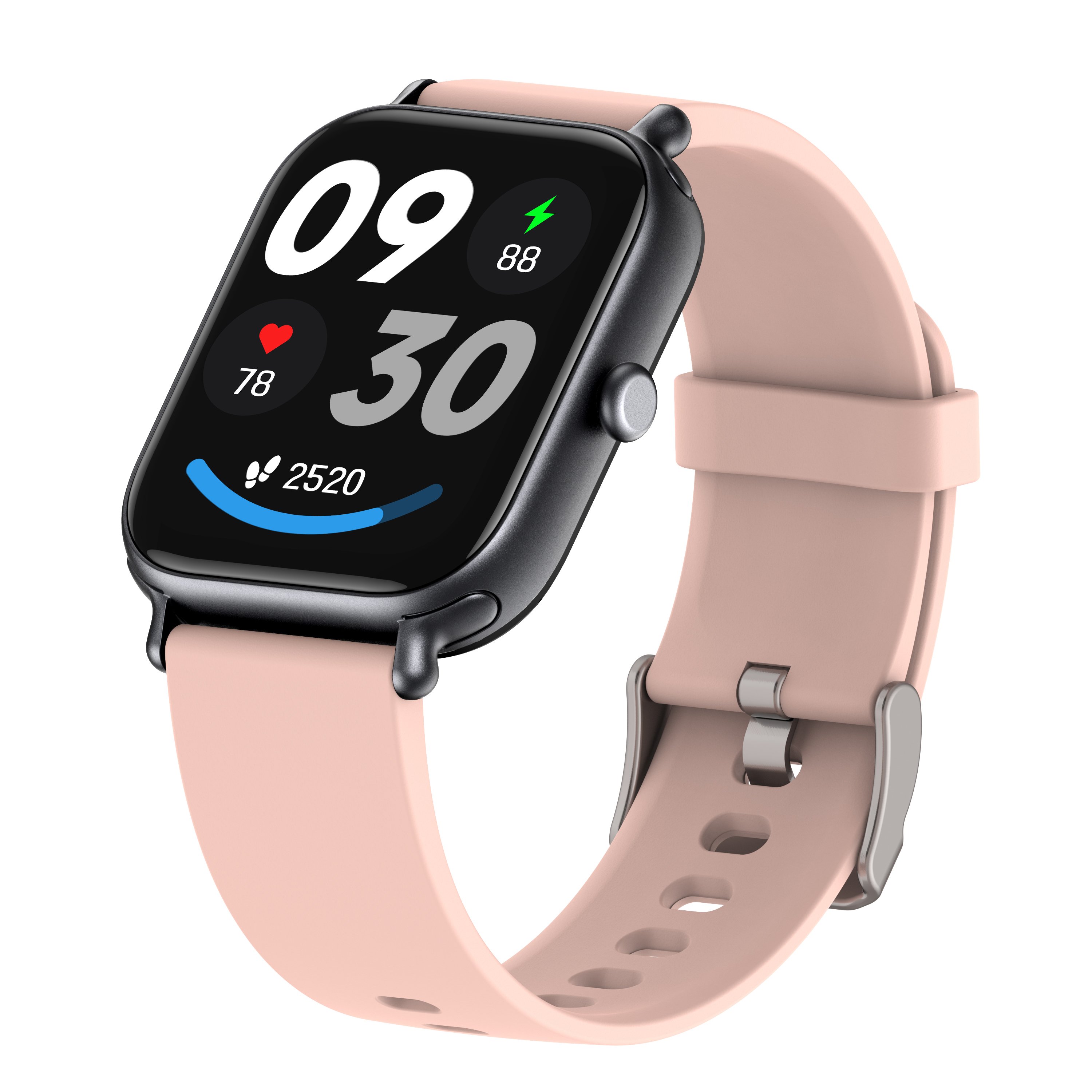 Apple Smart Watch with Fitness Tracker Alarm Clock SOS Button Music Player Sleep Calorie Tracker TFT Display Silicone Gel Band