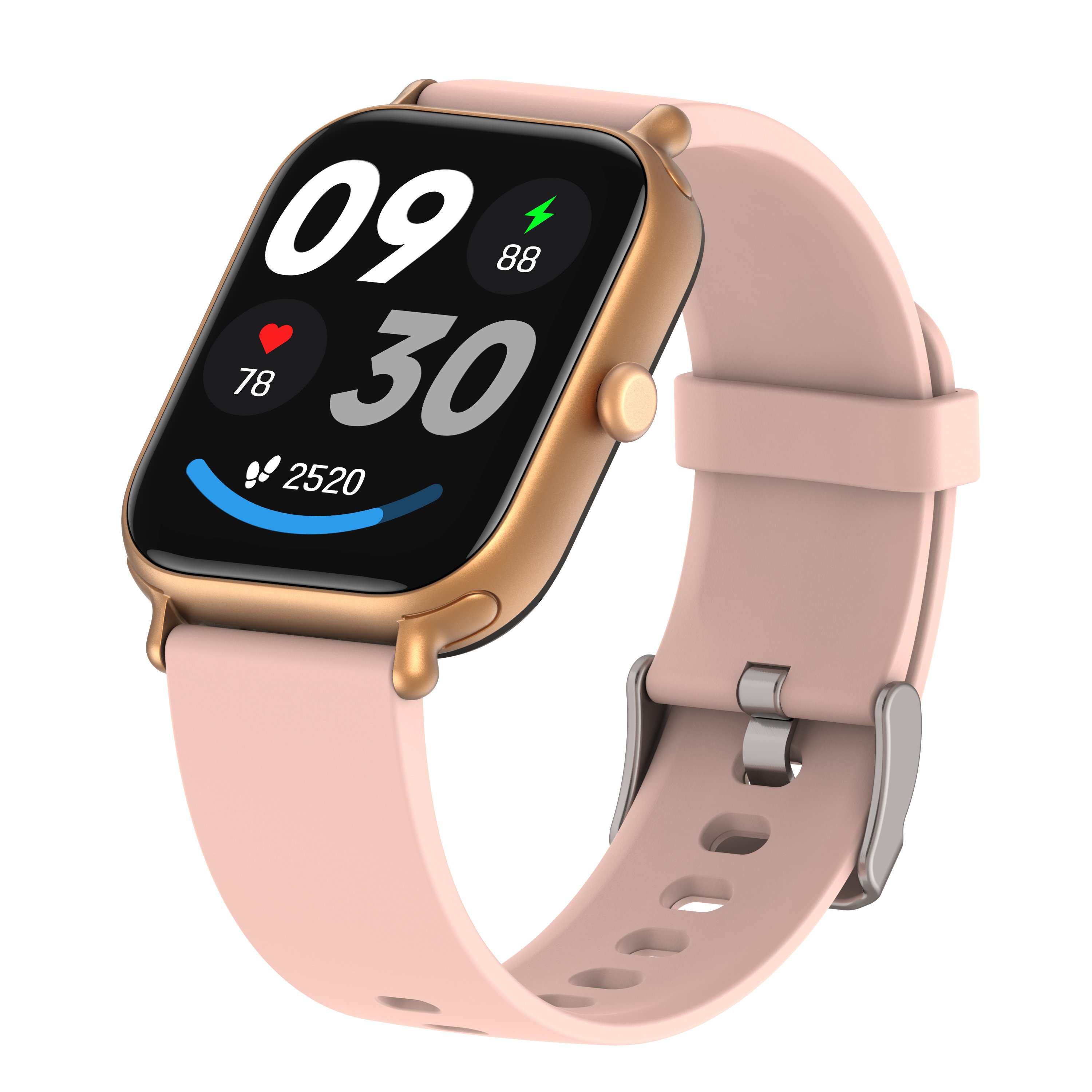 Apple Smart Watch with Fitness Tracker Alarm Clock SOS Button Music Player Sleep Calorie Tracker TFT Display Silicone Gel Band