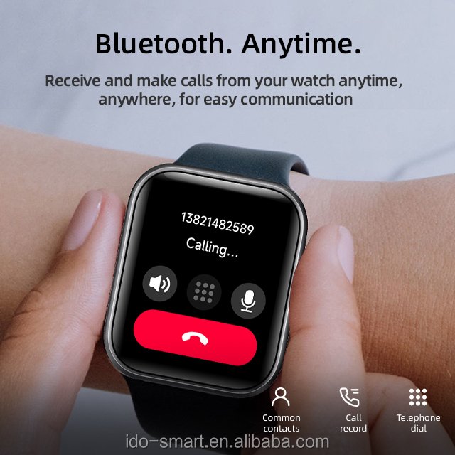 1.85 inch Smart Intelligent 24H heart rate monitoring watches Alexa Voice