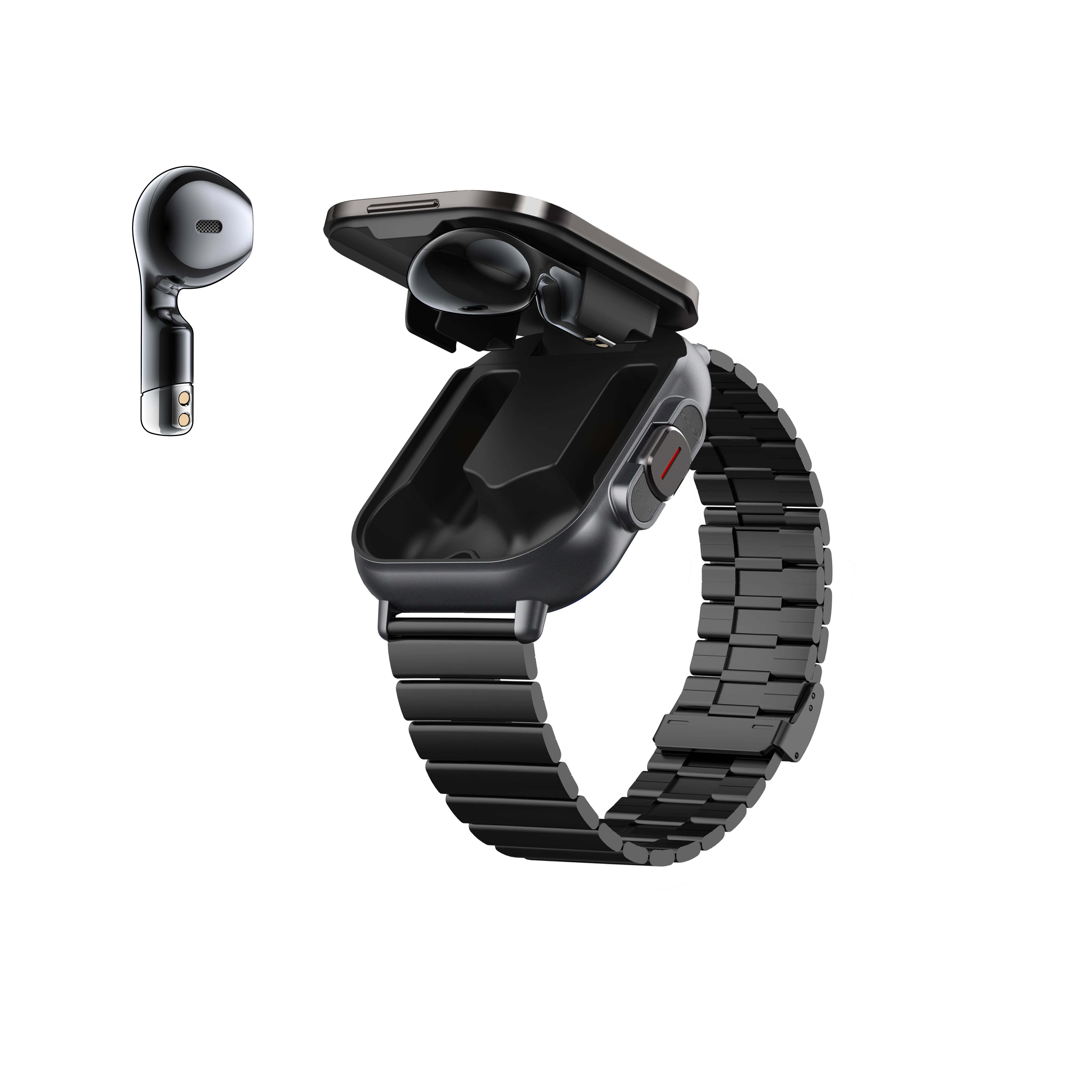 Fashion TWS Music Talk Smartwatches Earphone 2 In 1 Men Smart Watch with Earbuds Reloj Inteligente D 8
