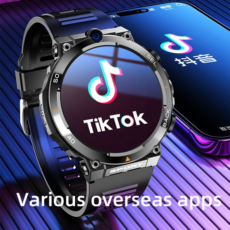 4G 5G smart watch for men H10 WiFi GPS dual camera video call NFC 4+64GB 900MAH battery Android Inteligente sport smart watch
