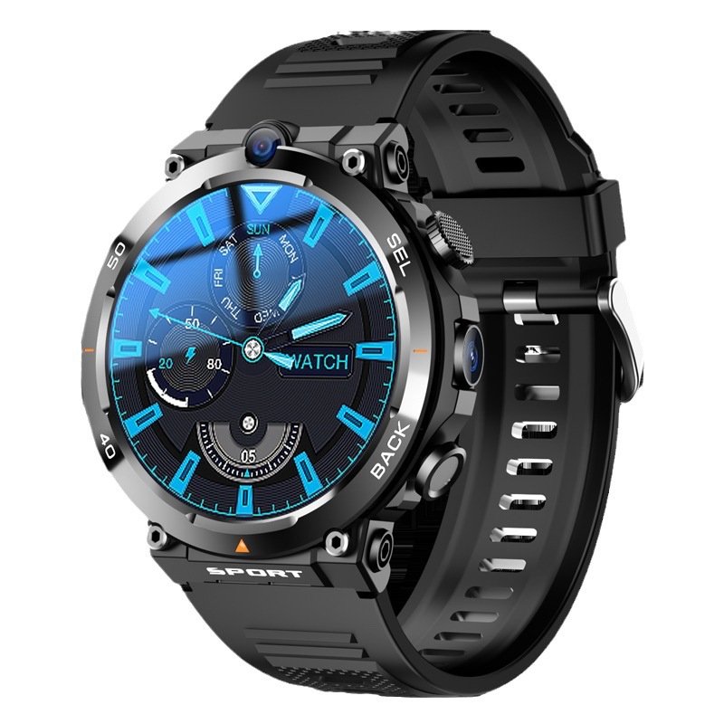 4G 5G smart watch for men H10 WiFi GPS dual camera video call NFC 4+64GB 900MAH battery Android Inteligente sport smart watch
