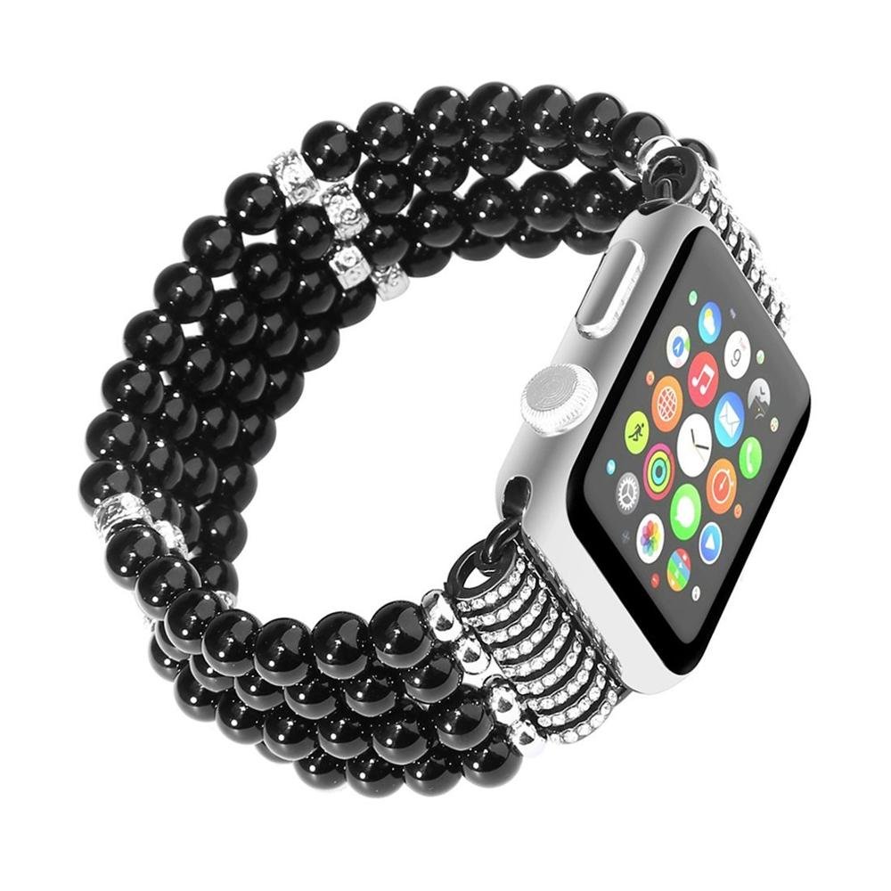 Fashionable Jewelry Red Beads rhinestone Strap for apple smart watch band