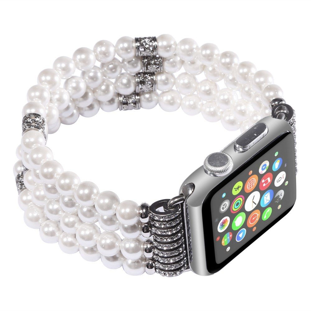 Fashionable Jewelry Red Beads rhinestone Strap for apple smart watch band