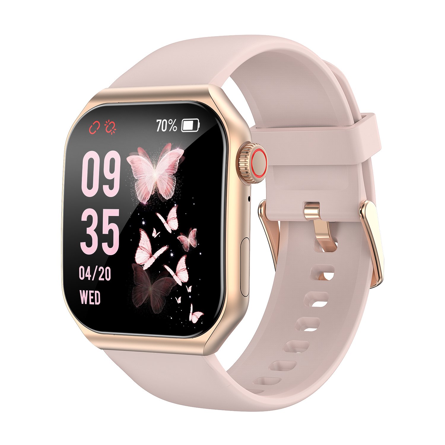 New 1.85 inch HD Full Touch Screen Custom Dial Real Heart Rate Smartwatch BT Call AMOLED Smart Watch for Men Women 2024 Trend