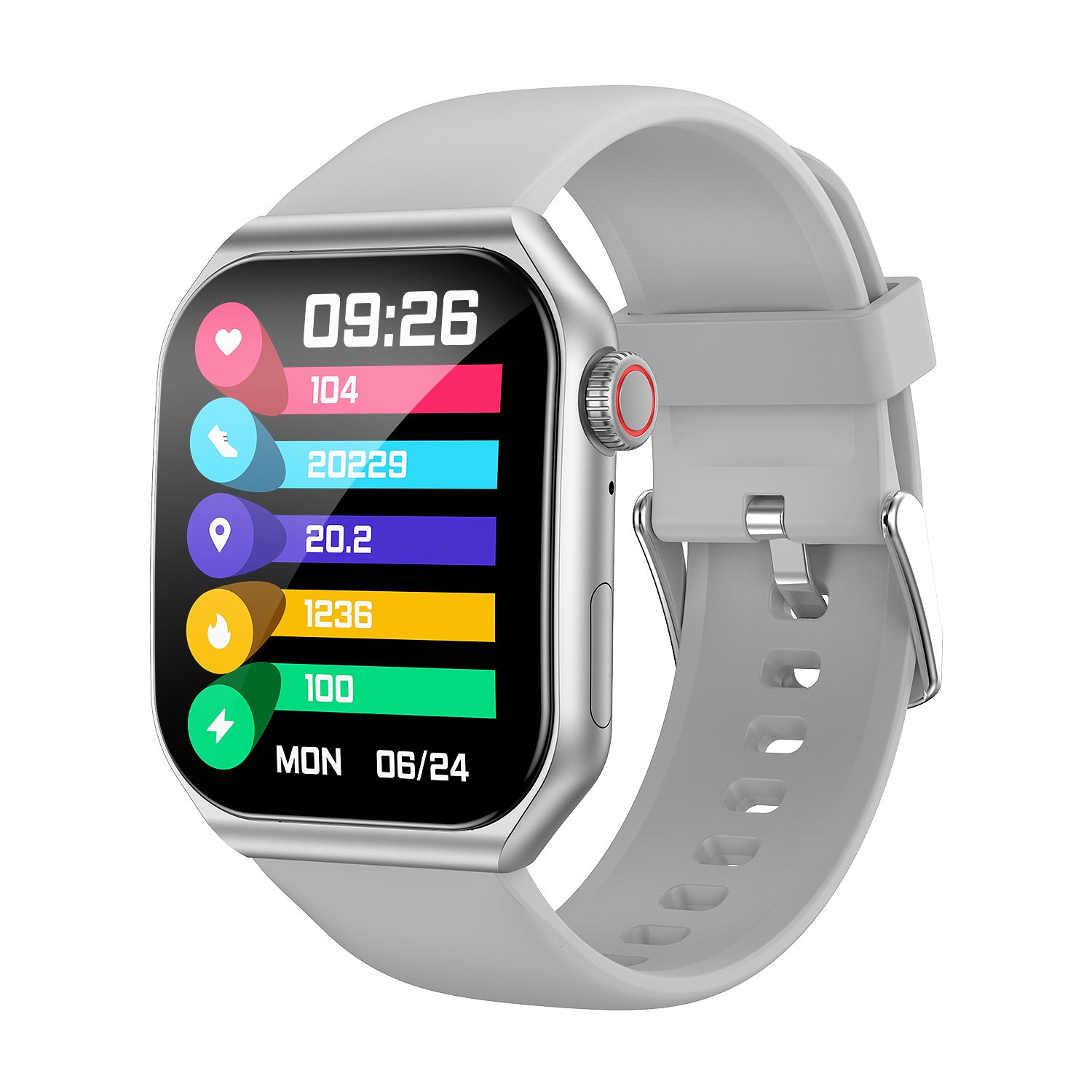New 1.85 inch HD Full Touch Screen Custom Dial Real Heart Rate Smartwatch BT Call AMOLED Smart Watch for Men Women 2024 Trend