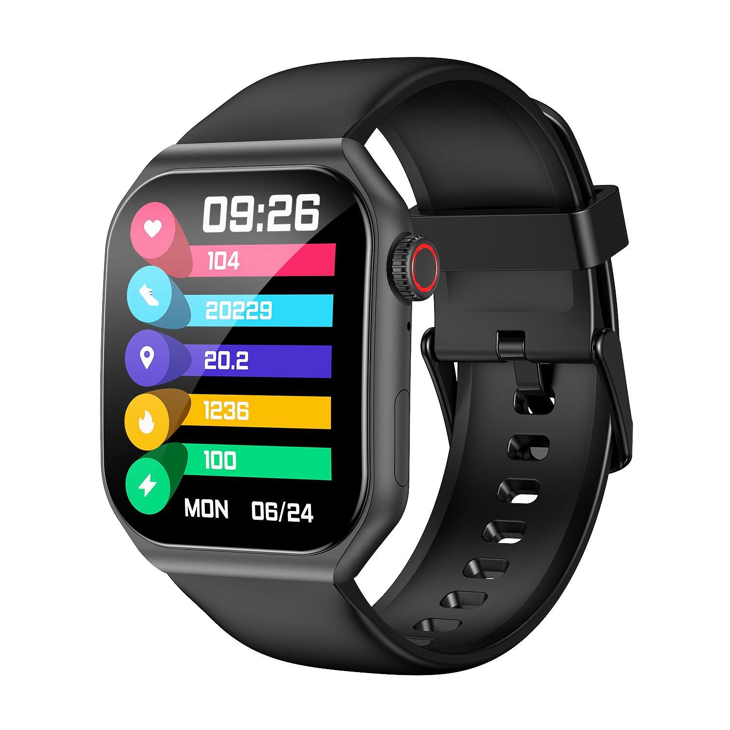 New 1.85 inch HD Full Touch Screen Custom Dial Real Heart Rate Smartwatch BT Call AMOLED Smart Watch for Men Women 2024 Trend