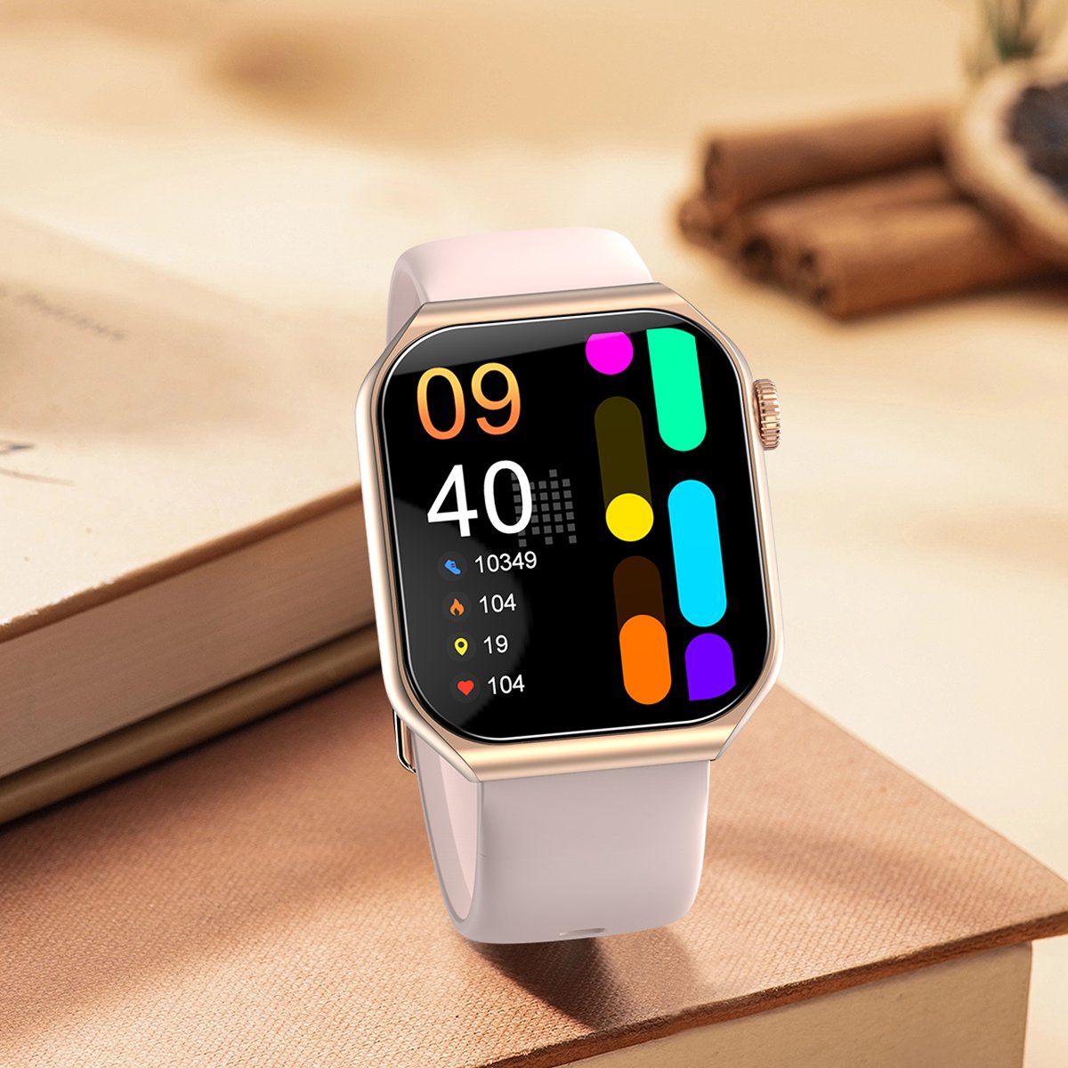 New 1.85 inch HD Full Touch Screen Custom Dial Real Heart Rate Smartwatch BT Call AMOLED Smart Watch for Men Women 2024 Trend