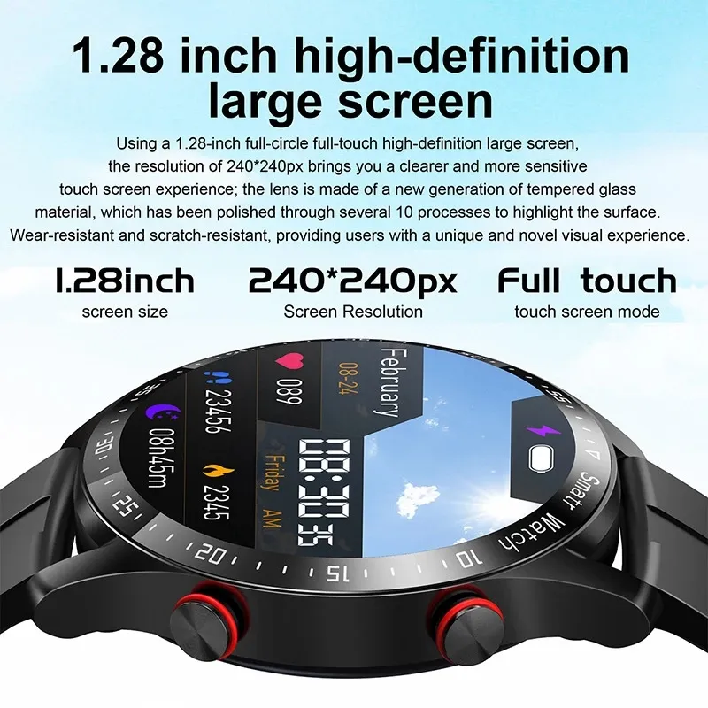 HW20 Smart Watch Men ECG+PPG Smartwatch Waterproof BT Call Heart Rate Monitoring Message Reminder Sports Watch Men