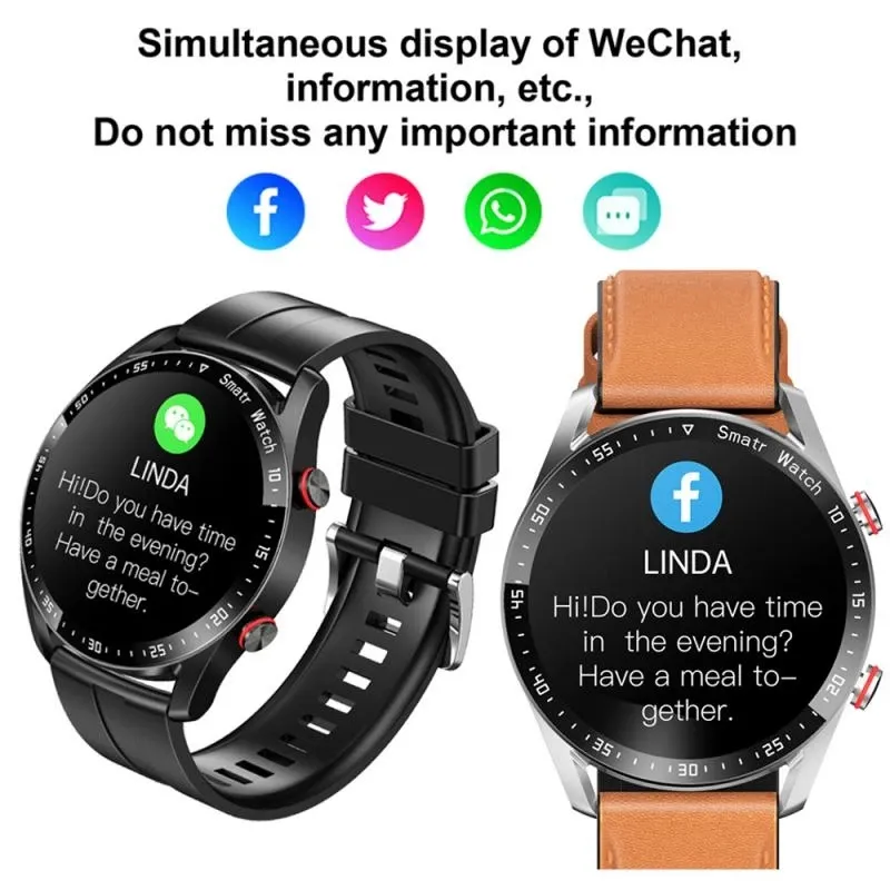 HW20 Smart Watch Men ECG+PPG Smartwatch Waterproof BT Call Heart Rate Monitoring Message Reminder Sports Watch Men