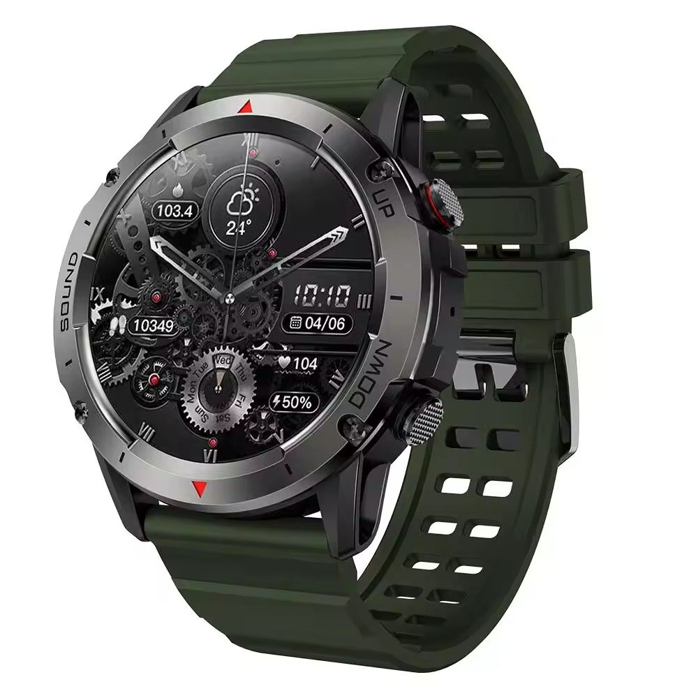 2024 Outdoor Sport Smartwatch 1.39 Round Screen 400mAh Battery Health Heart Rate BP Monitoring Waterproof K52 Smart Watch