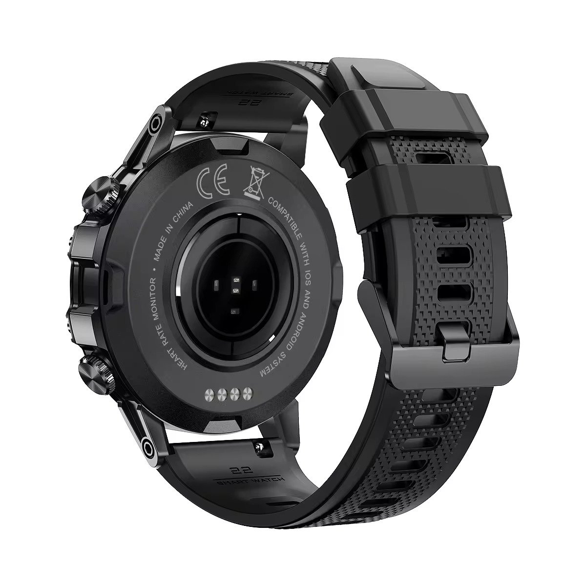 2024 Outdoor Sport Smartwatch 1.39 Round Screen 400mAh Battery Health Heart Rate BP Monitoring Waterproof K52 Smart Watch