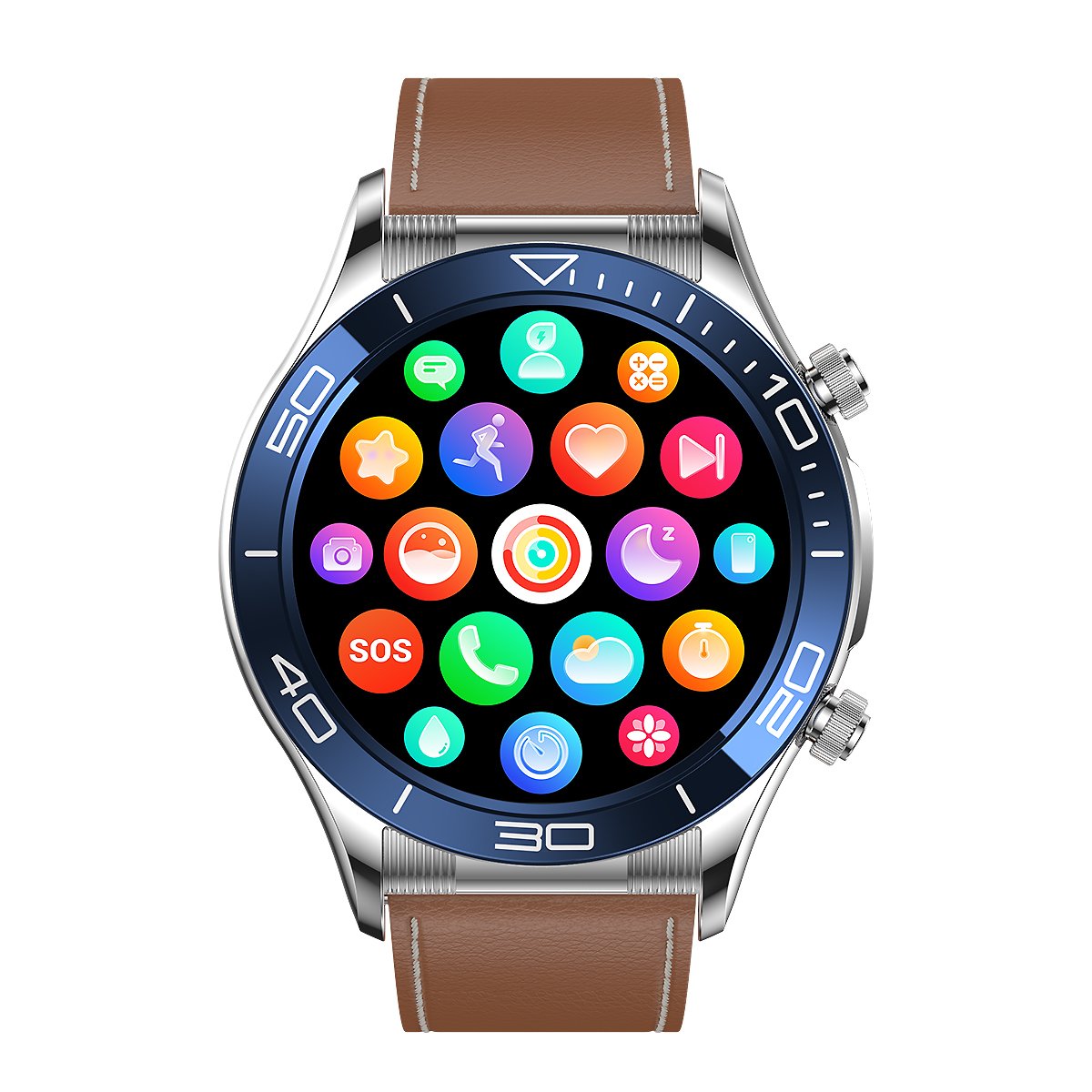 2023 New E18U smart watch for men tracker HD 360*360 touch display ip68 waterproof smart watch with fashion smart watches